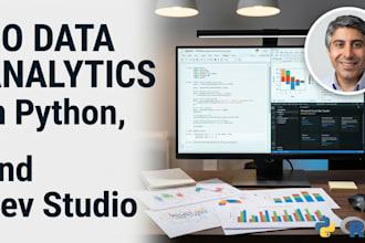 do data analytics in python, r and dev studio