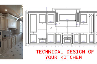 make a technical design of your kitchen