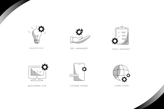 design crisp vector line icons