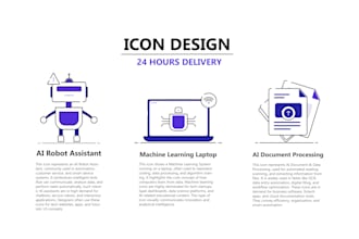 design custom vector line icons