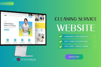 do  professional cleaning service website design or handyman service website