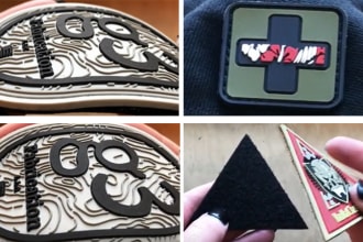 do pvc rubber custom patches designed and delivered