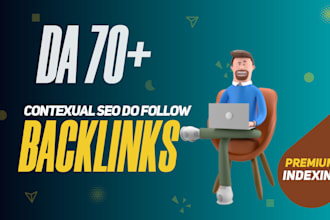 build whitehat seo contexual  dofollow backlinks with high da