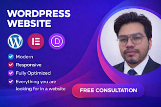 design divi,elementor wordpress website