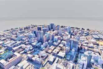 high quality  3d cities models with google earth in blender