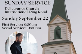 do awesome church flyer or event flyer