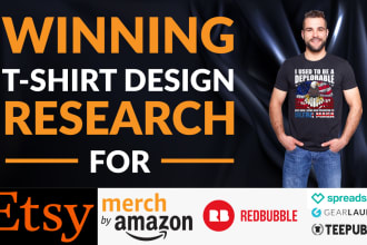 research winning trendy t shirt design