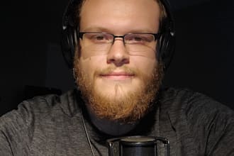 provide a professional male american voice over