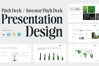 design powerpoint, google slides, keynote, canva presentation