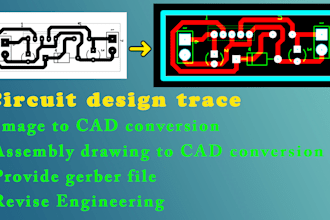 convert your image of circuit to cad or gerber