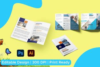 design professional booklet, bifold and trifold brochures