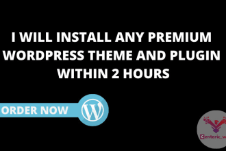 install any premium wordpress theme and plugin