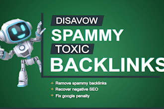 fix google penalty by removing spammy toxic backlinks