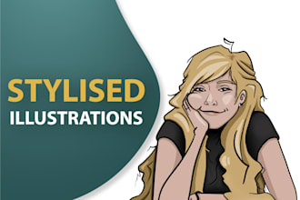 create a stylised portrait illustrations