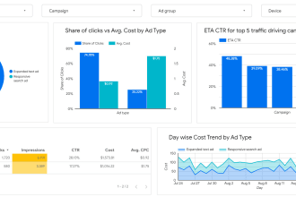 create a professional, eye catching data studio dashboard
