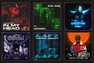 do rap album cover art or hiphop music artwork