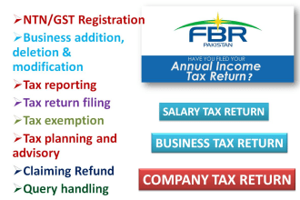 file income tax returns with fbr pakistan and resolve tax issues