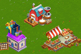 create a unique isometric illustration