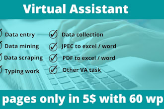 do document processing data, retype scanned PDF documents