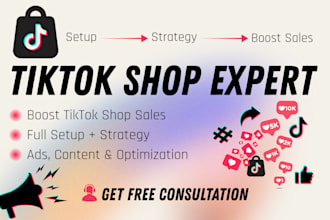 set up and manage your tiktok shop, boost sales with content strategies and ads