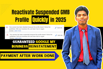 reinstate or fix suspended or disabled google my business profile