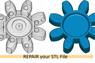 clean and repair your stl files for printing or reverse engineering