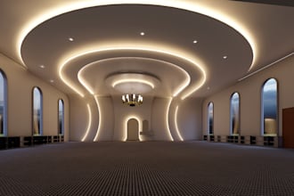 create an aesthetic interior design and realistic interior rendering