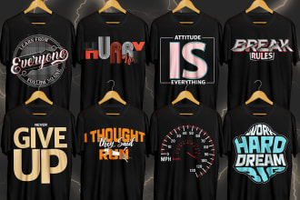 design custom typography t shirt, merchandise design