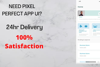 make mobile app UI design for android and ios flutter