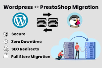 migrate woocommerce to prestashop store safe and secure data