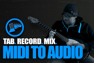 convert your midi or guitar pro songs into real instruments