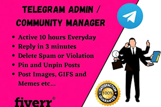 manage your telegram group and discord server, chat mod