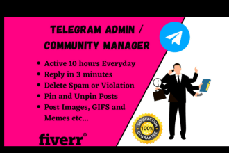 manage your telegram group and discord server, chat mod