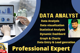 be your data analyst,data visualization and statistician expert