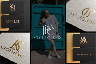 design luxury clothing, fashion brands, apparel, and boutique brand logo