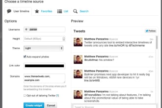 change the font of your embedded twitter timeline