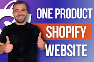 create one product shopify dropshipping store