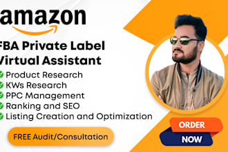 be your amazon fba virtual assistant expert amazon account manager