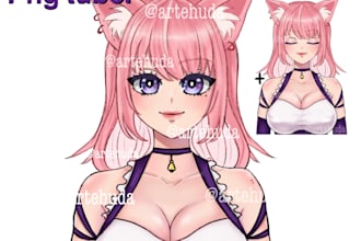 sell you an adoptable pngtuber cat maid model