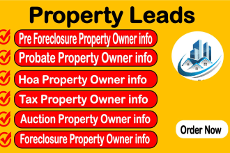 provide you pre foreclosure and probate property leads