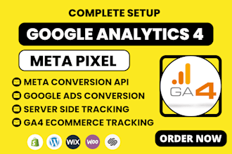 setup meta pixel conversion api google analytics 4 ads conversion tracking GTM