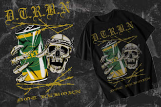 create awesome design for brand or merch tshirt and hoodies