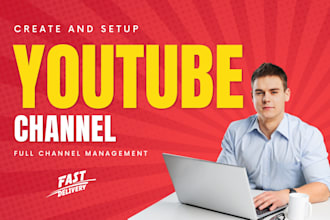 create and setup youtube channel logo,banner,intro and outro