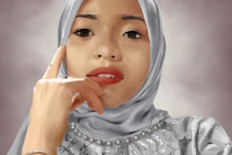 turn your portrait into oil digital painting style