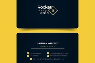 design any business card with a logo