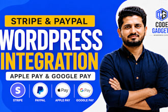 integrate stripe or paypal payment gateway in wordpress