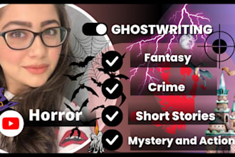 ghostwrite horror crime fantasy short stories for youtube