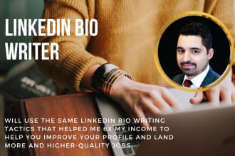 write an engaging professional bio or linkedin summary