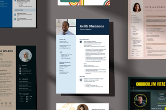 make professional resume design and modern cv template