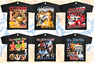design vintage 90s style tshirt